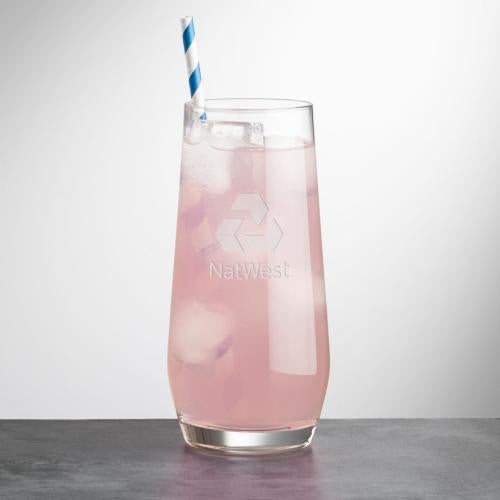Custom Barware Glasses - Cocktail Glasses - Ledford Cooler - Deep Etch