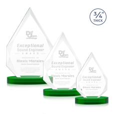 Archer on Alberton Base Green Peaks Crystal Trophy - Crystal Trophies