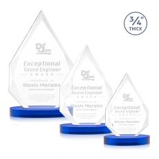 Archer on Alberton Base Blue Peaks Crystal Trophy - Crystal Trophies