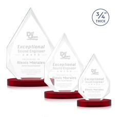 Archer on Alberton Base Red Peaks Crystal Trophy - Crystal Trophies