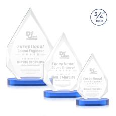 Archer on Alberton Base Sky Blue Peaks Crystal Trophy - Crystal Trophies