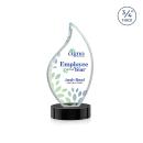 Teague Full Color on Alberton Base Black Flame Crystal Trophy