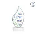 Teague Full Color on Alberton Base Fagan Flame Crystal Trophy