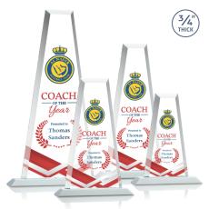 Barrios Full Color Fagan Towers Crystal Trophy - Custom Trophies