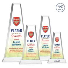 Barrios  Full Color on Helton Base Clear Towers Crystal Trophy - Crystal Trophies