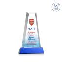 Barrios Full Color on Helton Base Blue Towers Crystal Trophy