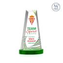 Barrios Full Color on Alberton Base Green Towers Crystal Trophy