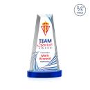 Barrios Full Color on Alberton Base Blue Towers Crystal Trophy