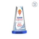 Barrios Full Color on Alberton Base Sky Blue Towers Crystal Trophy