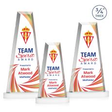 Barrios Full Color on Alberton Base Fagan Towers Crystal Trophy - Crystal Trophies