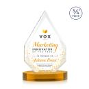 Archer Full Color on Alberton Base Amber Peaks Crystal Trophy