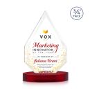 Archer Full Color on Alberton Base Red Peaks Crystal Trophy