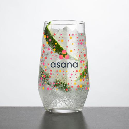 Custom Barware Glasses - Cocktail Glasses - Nixon Hiball - Full Color