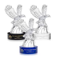 Malvina Eagle Animals Crystal Trophy - Patriotic and Government Awards 