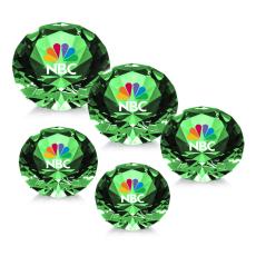 Diamond Full Color Emerald Crystal Trophy - Diamond Trophies