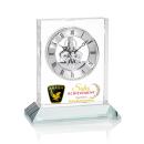 Ashland Full Color Clock on Base - Silver Dial