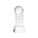 Pickleball on Belcroft Base Clear Globe Crystal Trophy