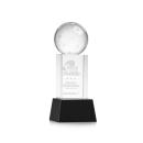 Pickleball on Belcroft Base Black Globe Crystal Trophy