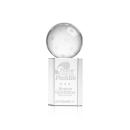 Pickleball Globe on Yoder Base Crystal Trophy