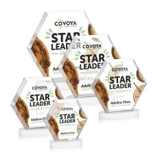 Santos Full Color on Alberton Base Fagan Polygon Crystal Trophy - Custom Trophies