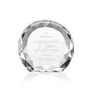 Milton Clear Circle Crystal Trophy
