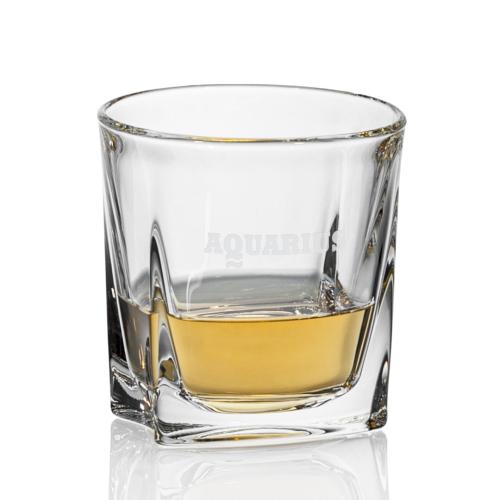 Custom Barware Glasses - Whisky Glasses - Gambrel On-The-Rocks - 10oz