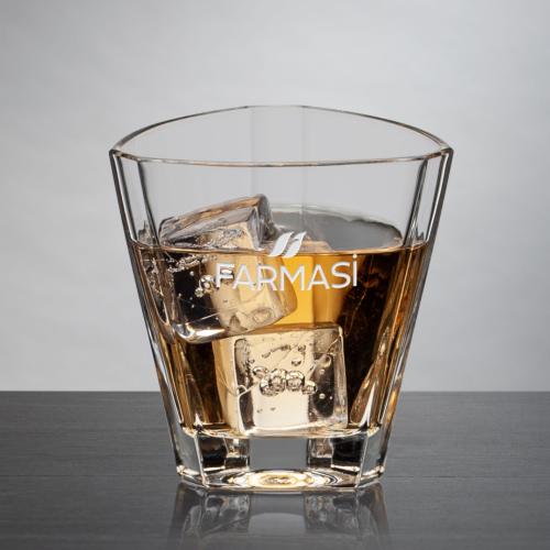 Custom Barware Glasses - Whisky Glasses - Jimenez OTR - Deep Etch