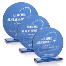 Dunlow Circle Glass Trophy - Employee Awards