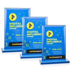 Martello Full Color Rectangle Crystal Trophy - Custom Trophies