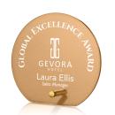 Nieves Russet Gold Circle Glass Trophy