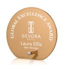 Nieves Russet Silver Circle Glass Trophy