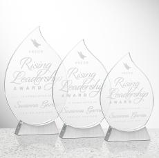 Carmack Flame Crystal Trophy - Crystal Trophies