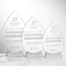 Newham Tear Drop Crystal Trophy - Crystal Trophies