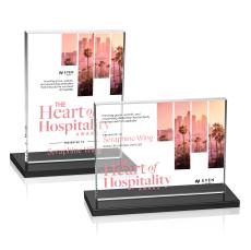 Roach Full Color Black (Horiz) Rectangle Crystal Trophy - Crystal Trophies