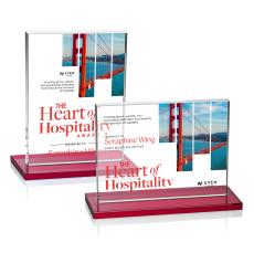 Roach Full Color Red (Horiz) Rectangle Crystal Trophy - Crystal Trophies