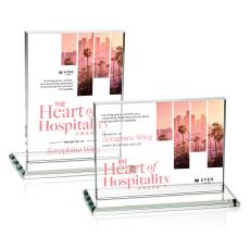 Roach Full Color Starfire (Horiz) Rectangle Crystal Trophy - Crystal Trophies