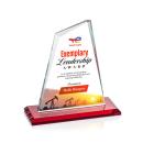 Summit Full Color Red Peaks Crystal Trophy