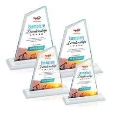 Summit Full Color Fagan Peaks Crystal Trophy - Custom Trophies