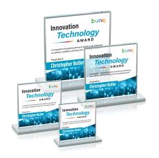 Bower Full Color Fagan Square / Cube Crystal Trophy - Crystal Trophies