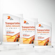 Palma Full Color Rectangle Crystal Trophy - Crystal Trophies