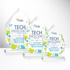 Michaels Full Color Peaks Crystal Trophy - Crystal Trophies