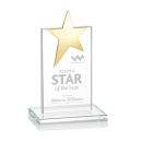 Horton Gold Star Clear Towers Crystal Trophy