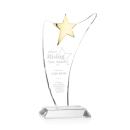 Benton Gold Star Peaks Crystal Trophy