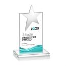 Horton Chrome Star Full Color Clear Towers Crystal Trophy
