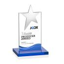 Horton Chrome Star Full Color Sky Blue Towers Crystal Trophy