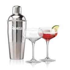 Catania Shaker & Grady Cocktail Set - Cocktail Glasses