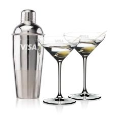 Catania Shaker & RIEDEL Martini Set - Cocktail Glasses