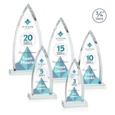 Valdes Full Color Clear Crystal Trophy - Custom Trophies