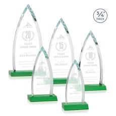 Valdes Green Peaks Crystal Trophy - Crystal Trophies