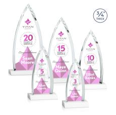 Valdes Full Color Fagan Crystal Trophy - Custom Trophies
